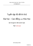 tuyển tập 90 đề thi thử Đại học - cao đẳng kèm lời giải chi tiết và bình luận môn hóa học