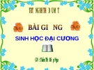 Bài giảng Sinh học đại cương: Chương III - Di truyền học người