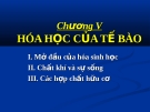 Bài giảng Chương V: Hóa học của tế bào