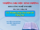 Thuyết trình: Các phương pháp phát hiện bò động dục