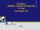 Bài giảng Tài chính quốc tế: Chương 4 - ThS. Đỗ Thị Thu Thủy