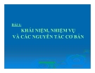 Bài giảng Tố tụng hình sự - Bài 1: Khái niệm, nhiệm vụ và các nguyên tắc cơ bản