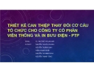 Thuyết trình: Thiết kế can thiệp thay đổi cơ cấu tổ chức cho công ty cổ phần viễn thông và in bưu điện - PTP