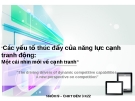 Thuyết trình: “Các yếu tố thúc đẩy của năng lực cạnh tranh động: Một cái nhìn mới về cạnh tranh”