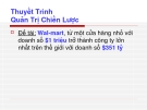 Thuyết trình quản trị chiến lược: Wal Mart