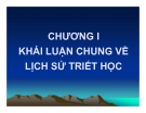 Bài giảng môn Triết học