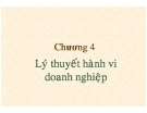 Bài giảng Kinh tế vi mô: Chương 4 - TS. Hạ Thị Thiều Dao