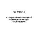 Bài giảng Luật Chứng khoán: Chương 6