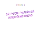 Bài giảng Kinh tế tài nguyên - môi trường: Chương VI - ThS. Lê Thị Hường