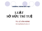 Bài giảng Luật Sở hữu trí tuệ - Lê Văn Hưng