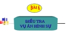 Bài giảng Luật Tố tụng Hình sự: Bài 6 - ThS. Võ Thị Kim Oanh