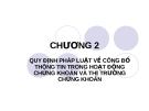 Bài giảng Luật Chứng khoán: Chương 2