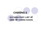 Bài giảng Luật Chứng khoán: Chương 5