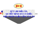 Bài giảng Luật tố tụng Hình sự: Bài 10 - ThS. Võ Thị Kim Oanh