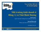 Bài giảng Môi trường kinh doanh ở Đông Á và Thái Bình Dương - Neil Gregory