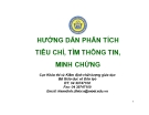 Bài giảng Hướng dẫn phân tích tiêu chí, tìm thông tin, minh chứng