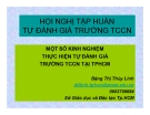 Bài giảng Một số kinh nghiệm thực hiện tự đánh giá trường TCCN TẠI TP.HCM - Đặng Thị Thùy Linh