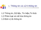 Bài giảng Tin học cơ sở: Bài 1 - Trần Thị Minh Châu