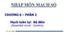 Bài giảng Nhập môn mạch số: Chương 6 (tt) - Hà Lê Hoài Trung