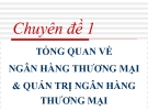 Bài giảng Quản trị ngân hàng thương mại nâng cao: Chuyên đề 1