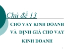 Bài giảng Quản trị ngân hàng thương mại nâng cao: Chuyên đề 13