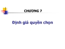 Bài giảng Các phương pháp định lượng trong quản trị tài chính: Chương 7