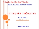 Bài giảng Lý thuyết thông tin: Chương 3 - Bùi Văn Thành