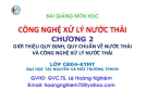 Bài giảng Công nghệ xử lý nước thải: Chương 2 - Lê Hoàng Nghiêm