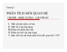 Bài giảng Kế toán quản trị - Chương 3:  Phân tích mối quan hệ chi phí – khối lượng – lợi nhuận