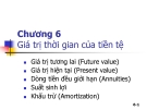 Bài giảng Quản trị tài chính - Chương 6: Giá trị thời gian của tiền tệ