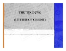 Bài giảng Thư tín dụng (letter of credit)