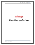 Tiểu luận: Hợp đồng quyền chọn