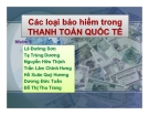 Thuyết trình: Các loại bảo hiểm trong thanh toán quốc tế