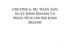 Bài giảng Tài chính doanh nghiệp: Chương 6 - GV. Đào Lan Phương