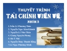 Thuyết trình Tài chính tiền tệ: Ảnh hưởng của lạm phát tới thất nghiệp