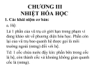 Bài giảng Hóa học đại cương: Chương III - Nguyễn Văn Đồng