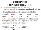 Bài giảng Hóa học đại cương: Chương II - Nguyễn Văn Đồng