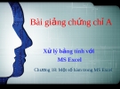 Bài giảng Chứng chỉ A: Buổi 3 - GV. Nguyễn Duy Sang