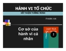 Bài giảng Hành vi tổ chức: Chương 2 - TS. Hồ Thiện Thông Minh