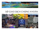 Bài giảng Thị trường tài chính - Chương 7: Sở giao dịch chứng khoán