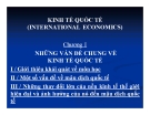 Bài giảng Kinh tế quốc tế - Chương 1: Những vấn đề chung về kinh tế quốc tế