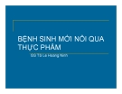 Bài giảng Bệnh sinh mới nổi qua thực phẩm - GS.TS. Lê Hoàng Ninh