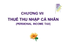 Bài giảng Thuế: Chương 7 - TS. Nguyễn Văn Nhơn