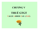 Bài giảng Thuế: Chương 5 - TS. Nguyễn Văn Nhơn