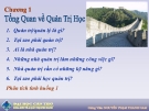 Bài giảng Quản trị học: Chương 1 - Nguyễn Phạm Thanh Nam