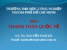 Bài giảng Thanh toán Quốc tế: Chương 3 - Nguyễn Nam Hà