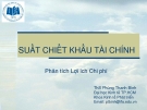 Bài giảng Phân tích lợi ích chi phí: Bài 5 - ThS. Phùng Thanh Bình