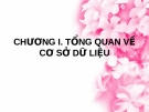 Bài giảng Quản trị cơ sở dữ liệu - Chương 1: Tổng quan về cơ sở dữ liệu