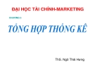 Bài giảng Nguyên lý thống kê: Chương 3 - ThS. Ngô Thái Hưng