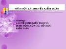 Bài giảng Lý thuyết kiểm toán - Chương 2: Các tổ chức và hoạt động của các tổ chức kiểm toán